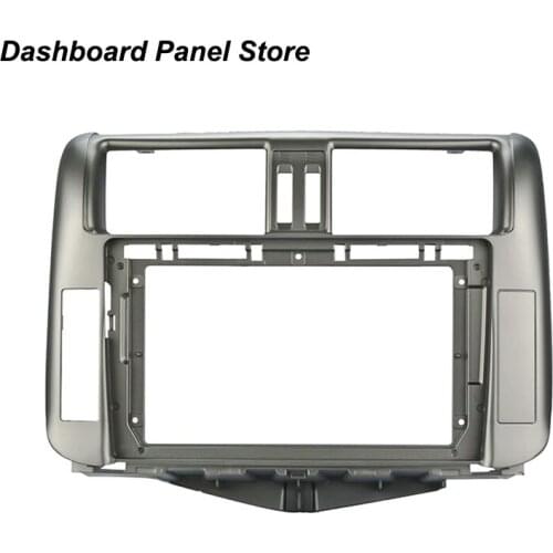 Car Fascia Dash Trim Kit Installation Facia Dashboard Panel Car Dvd Frame For TOYOTA Prado 2010-2013 1/ 2DIN 9 Inch Player