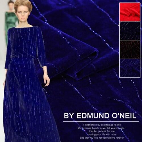 Bronzing silk velvet fabric clothing dress dress cheongsam silk velvet fabric wholesale high quality silk cloth