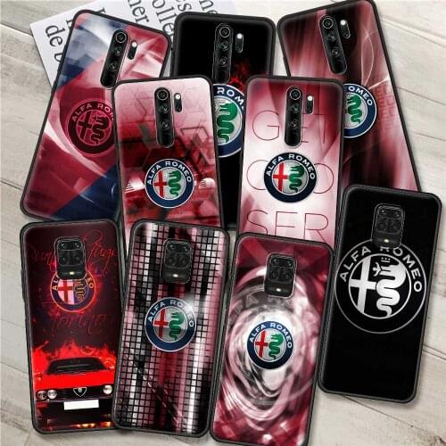 Case For Xiaomi Redmi Note 9S 9 9T 8 7 10 Pro 8T K40 9C 9A 9Power 10Pro Max Shell Bumper Alfa romeo giulietta Italy Car