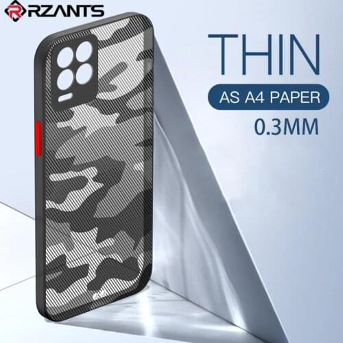 Rzants For OPPO Realme 8 Realme 8 Pro Case Soft Matte Casing Camouflage Slim Anti fingerprint Cover
