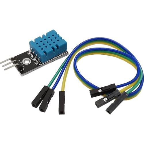 1Pcs Temperature and Relative Humidity Sensor DHT11 Module With Wire Cable Smart Sensors for Arduino DIY