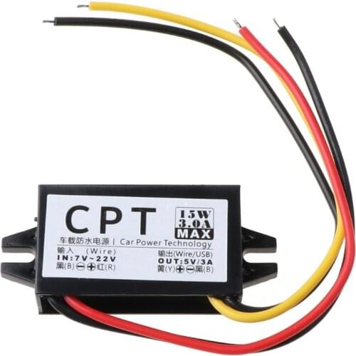 DC/DC Converter Regulator 12V To 5V 3A 15W Car LED Display Power Supply Module K5DB