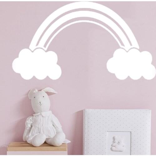Sky decor Moon & Stars Wall Decal Clouds Wall Decals Nursery Childs Room Decals Cloud Wall Art Vinyl Wall Sticker decor HY909