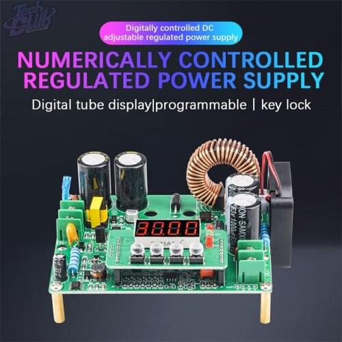 DKP6012 CNC High Power Adjustable DC Step-down Voltage Stabilization And Constant Current Power Module 10V-75V To 0-60V 12A