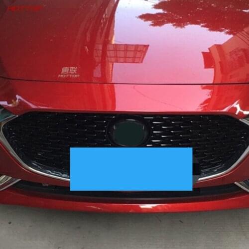 For Mazda 3 Axela 2020 Car Sticker Trim Front Logo Decorative Mark Grid Grill Grille Around Frame 1Pcs