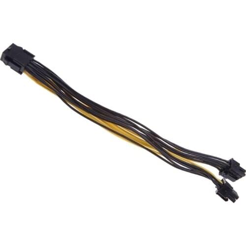 Etmakit PCI-E PCIE 8P Female To 2 Port Dual 8Pin 6+2P Male GPU Graphics Power Cable NK-Shopping