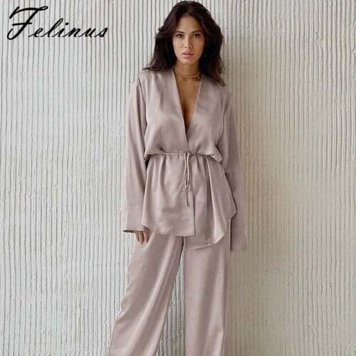 Felinus Women's Satin Pajamas