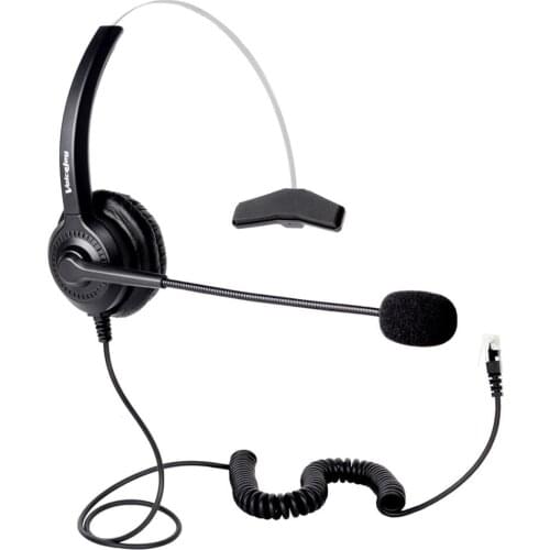 Call center headset with RJ9 plug office telephone RJ9 headset Noise Canceling Microphone for AVAYA 2400 4600