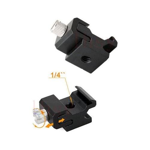 Hot Shoe Flash Stand Adapter With 1/4"-20 Tripod Screw free shipping
