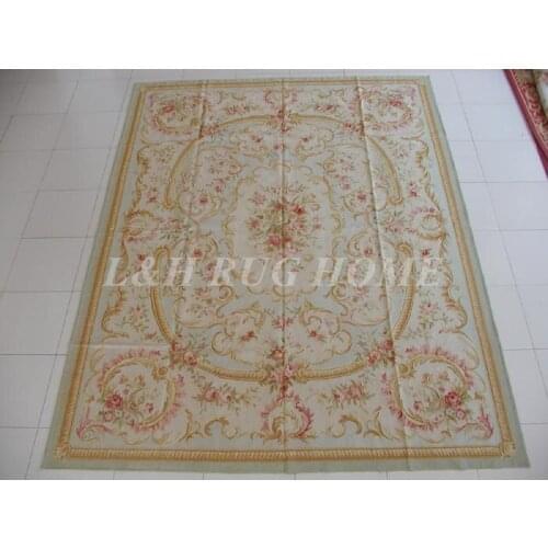 Free shipping 11.9'X16.4' French aubusson carpets European Style abusson hand weave carpets for home deocation