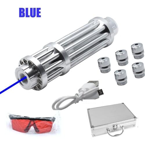 High Quality USB Blue Laser Pointers 450nm USB Charging Green Red Green Light Pointer Torch adjustable focus laser pointer