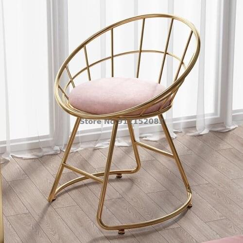 Light luxury dressing chair dressing table chair modern simple leisure chair net celebrity home fairy chair ins wind dining chai