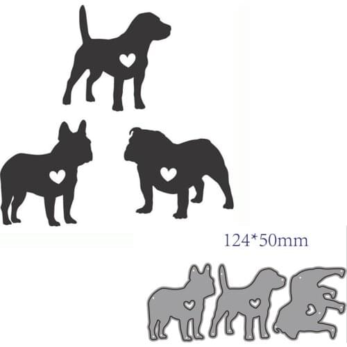 Metal cutting dies cut die mold Animal dog decoration Scrapbook paper craft knife mould blade punch stencils dies