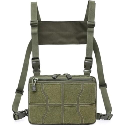 Chest Rig Bags Adjustable Tactical Pocket Hip Hop Streetwear Functional Tactical Breast Bag Cross Shoulder Bag