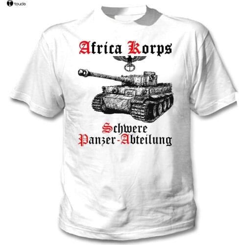 New Arrival MenS Fashion Tiger Panzer I Africa Korps Wwii - New White Cotton Tshirt Tee Shirt