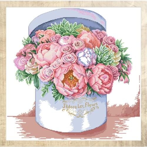 Send You Aromatic Count Cross Stitch Patterns Kits Printed Fabric Embroidery Sets DIY Handmade Needlework Crafts Home Decoration