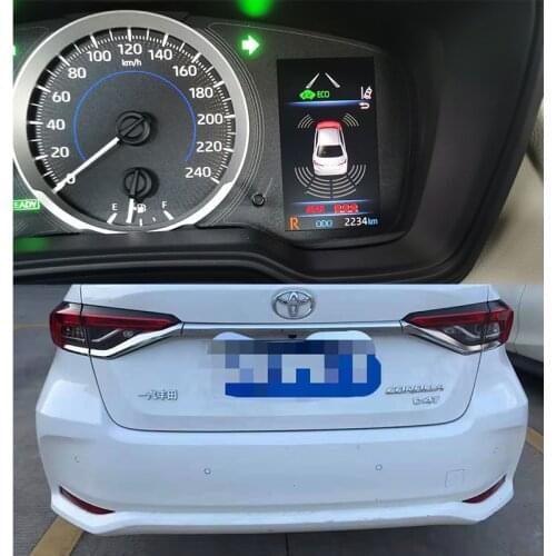 Parking Sensor Front Rear for Toyota Camry Corolla Avalon RAV4 C-HR Prado Sienna Highlander LC200Displayed on Factory Screen