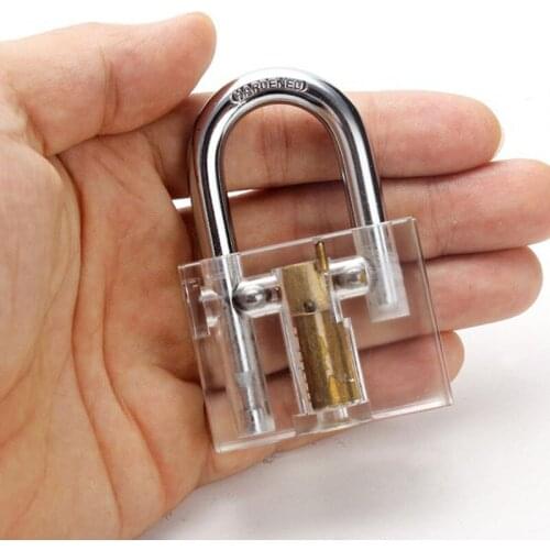 Transparent cutaway Locksmith Tool Blade Transparent Lock for Locksmith Practice Training Skill