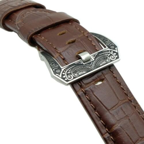 Retro Watch Buckle 20mm 22mm Watchbands Strap 316L Stainless Steel Brushed Screw in Pin Clasp Accessories For PAM