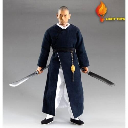 Light Toys 1/6 Kongfu Star Huang Feihong Eddie Peng Double Head Carvings 12" Collectible Action Figure Doll