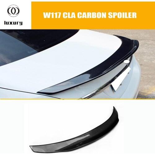 W117 PSM Style Carbon Fiber Rear Trunk Wing Spoiler for Benz C117 W117 CLA180 CLA200 CLA260 CLA45 AMG 2014 - 2017