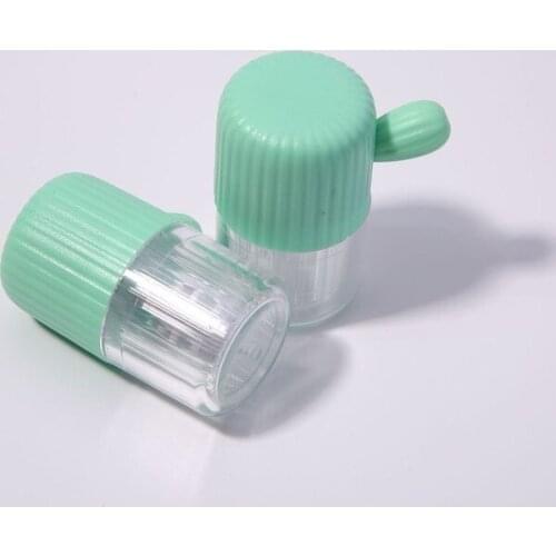 1Pcs Contact Lens Washer Cartoon Cactus Contact Lenses Cleaning Tools Colored Contact Lens Cleaner Ultrasonic Stretch Cleaner