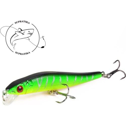 1Piece Fishing Lure Minnow Baits With 2 Treble Hooks For Sea Fishing Bait Lures Fish Tracle Wobblers Crankbait Pesca