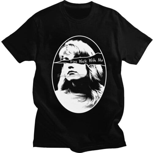 2020 Twin Peaks T Shirt Mens Cotton Laura Palmer T-shirt Fire Walk With Me Tee Top O-neck Short Sleeve TV Fan Tshirt Clothing