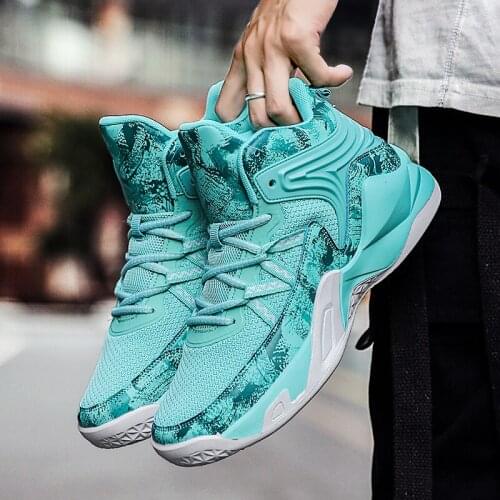 2021 Men Basketball Shoes Men High-Top Sports Cushion Hombre Athletic Chirld Shoes Women Comfortable Breathable Sneakers