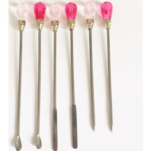 3Pcs/set Muddler Poke Needle Spoon Tool Set For Epoxy Resin Silicone Mold DIY Handmade Crafts Jewelry Making Tools