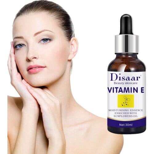 30ml Vitamin E Serum Moisturizing Brighten Firming Smooth Shrink Pores Brightens Skin Tone Improves Dull Skin Essence Body Care