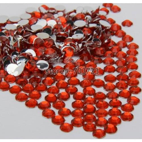 400 pcs 2mm - 6mm Mix Size Resin Acrylic Clear Round Rhinestone Flatback Crystal Rhinestones Nail Art Decoration N04