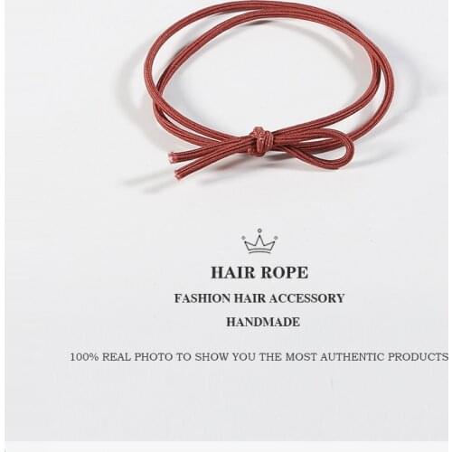 5 Colors Solid Elastic Hair Bands Headbands Basic Bow Tie High Elasticity Women Girls Hairband Children Hair Accessories Rubber