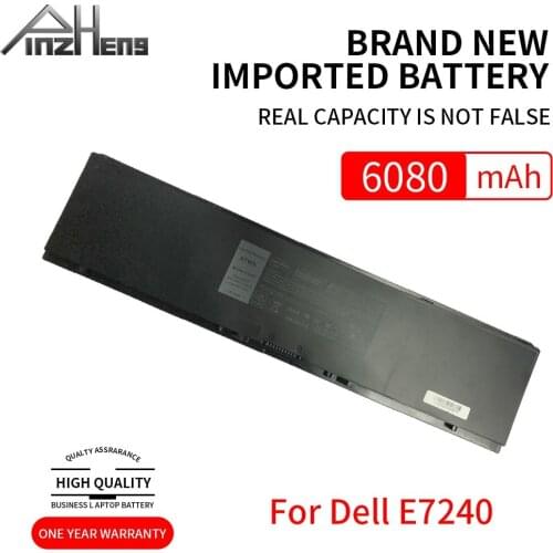 PINZHENG 7.4V 52WH VFV59 W57CV GVD76 6080mAh Laptop Battery For DELL Latitude E7240 E7250 0W57CV VFV59 WD52H KWFFN