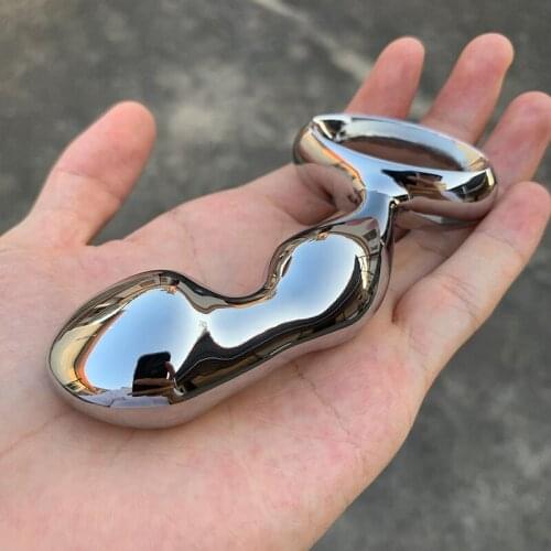 Silver Meatl Big Anal Plug Anal Prostata Massage Dildo Butt Plug Anal Plug Sex Vaginal Toy For Women Men G-spot masturbation 18