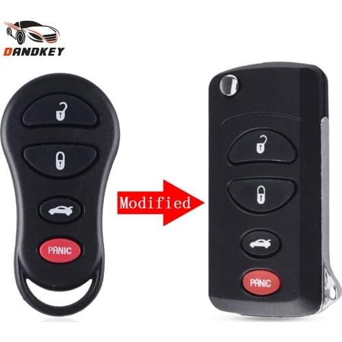 Dandkey 3+1 4 Button Remote Car Key Fob 315Mhz For Jeep Dodge 2002 2003 2004 2005 Caravan Dakota Durango Chrylser GQ43VT17T