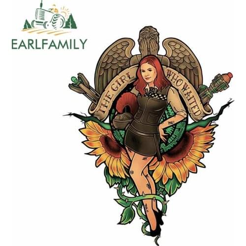 EARLFAMILY 13cm x 10.1cm for The Girl Who Waited Car Sticker Motorcycle Helmet Personality Surfboard Waterproof Fashion Decal