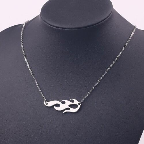 Statement Punk Flame Necklaces Clavicle Hip Hop Flame Rock Chain Oorbellen Collar Metal Lady Girl Choker Fashion Jewelry