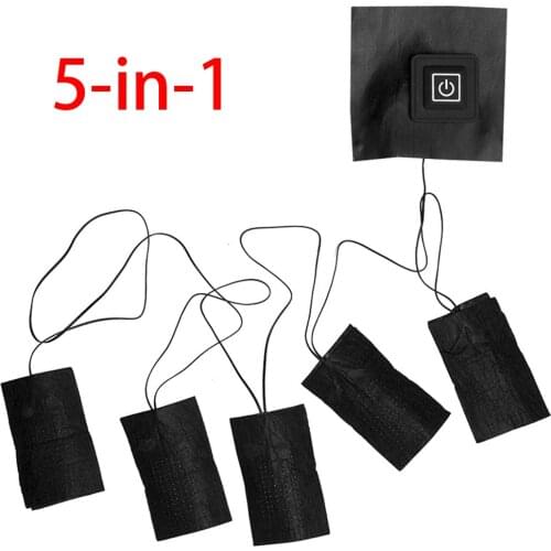 USB Charged Clothes Heating Pad 5V Electric Heating Sheet With 3 Gear Adjustable Temperature Heating Warmer Pad For Vest Jacket