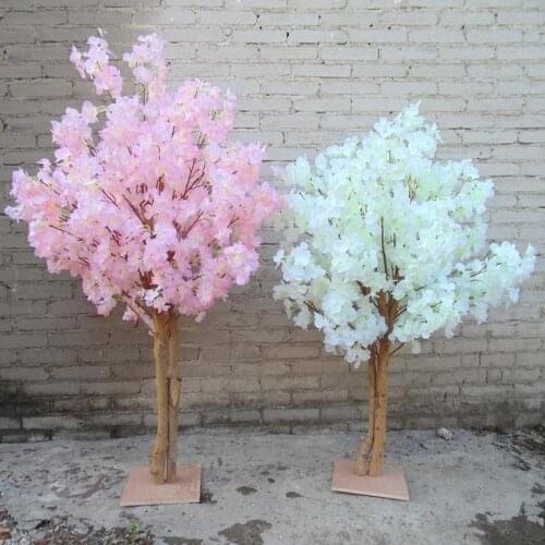 New white Artificial Cherry Flowers Tree Simulation Fake Peach Wishing Trees Christmas Tree for home decor Wedding Centerpieces