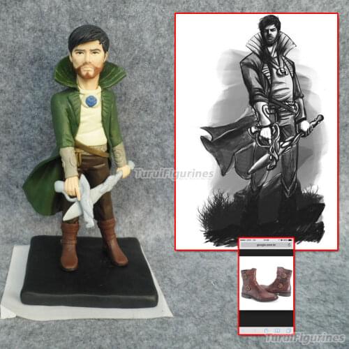 Video game mini statue sculpture bobblehead miniatures keychain personalized design collectible figure by turui figurines