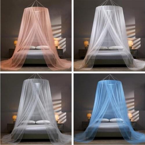 Hung Dome Mosquito Net For Princess Bed Summer Polyester Mesh Fabric Home bedroom Baby Adults Hanging Decor Repellent Tent