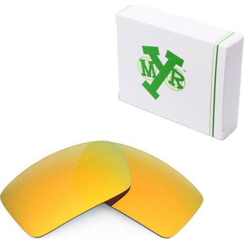 Mryok Anti-Scratch POLARIZED Replacement Lenses for Oakley Gascan Sunglasses Fire Red