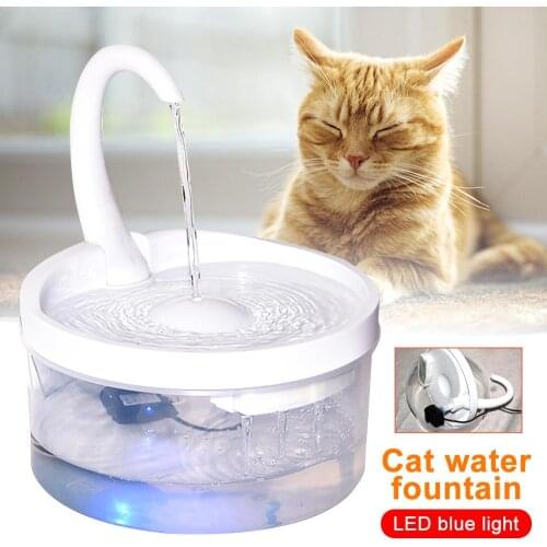 2L Automatic Pet Cat Water Fountain Dog Cat Pet Mute Drinker Feeder Bowl Pet Drinking Fountain Dispenser