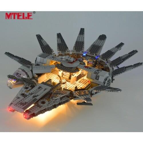 MTELE Led Light Kit For 75105 Star war The Force Awakens Millennium Building Blocks Falcon Compatible with 05007