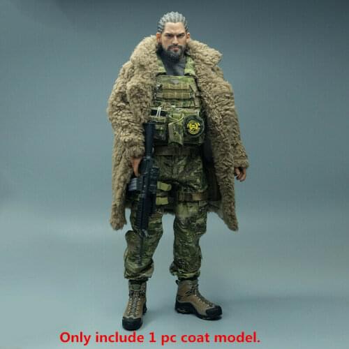 1/6 Scale Soldier Afghanistan Wool Coat Model for 12" Action Doll Toys