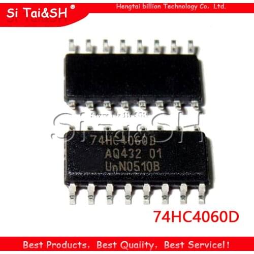 10PCS 74HC4060D SOP14 74HC4060 SOP SN74HC4060DR SOP-14 SMD new and original IC