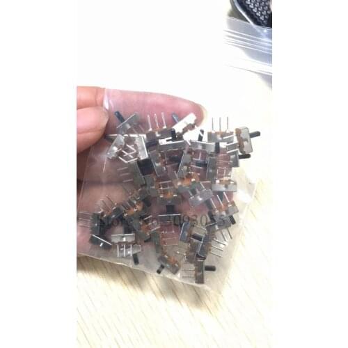 20PCS SS12D00 SS-12D00 4MM SPDT toggle switch Interruptor on off mini 1 Way 2 Band Slide Switch PCB Mount ROHS