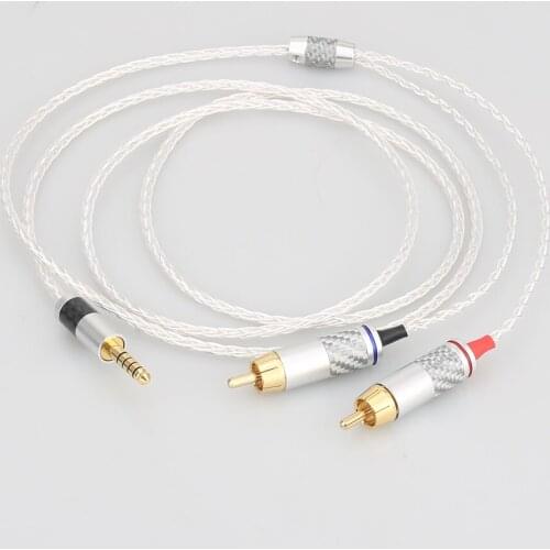 Audiocrast HIFI 4.4mm to 2 RCA Audio Cable For Sony WM1A/1Z PHA-1A/2A Z1R 4.4mm Upgrade Cable