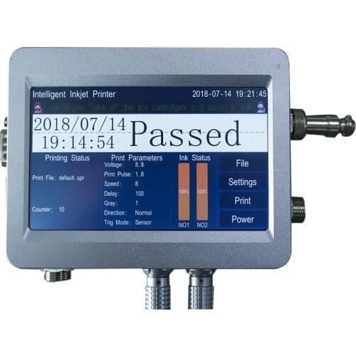 Automatic batch / lot / series number expiry date embossing printing machine for plastic bags / aluminum foil